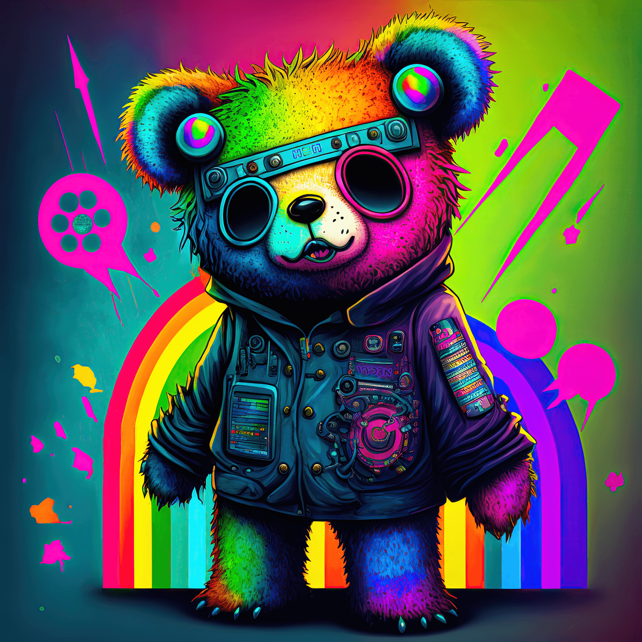 Cyberdelic Bear #18