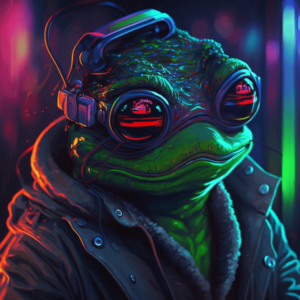 Cyberpunk Pepe Frog #33 - PFP Cyberpunk Pepe Frog | OpenSea