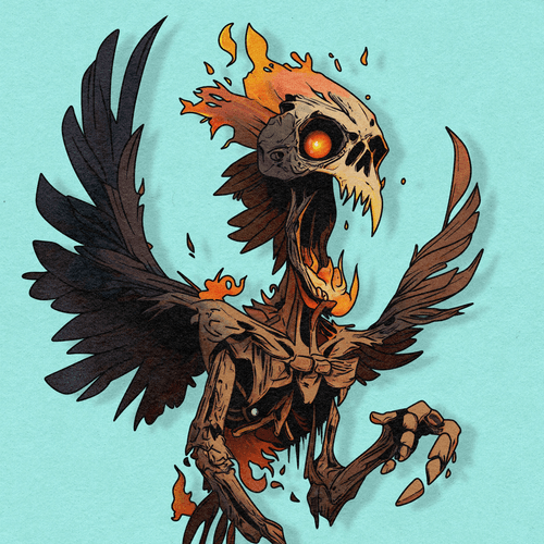 Mega Zombie Phoenix (variant) #7/100
