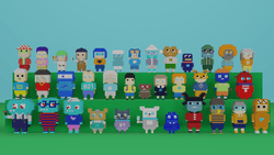 BLUE ICONS VOXEL collection collection image