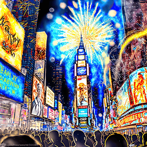 Happy New Year From Time Square, New York City!  #1
