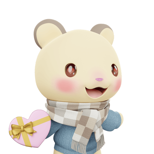 3D LEELEE-Love-Kinkuma hamster-#20712