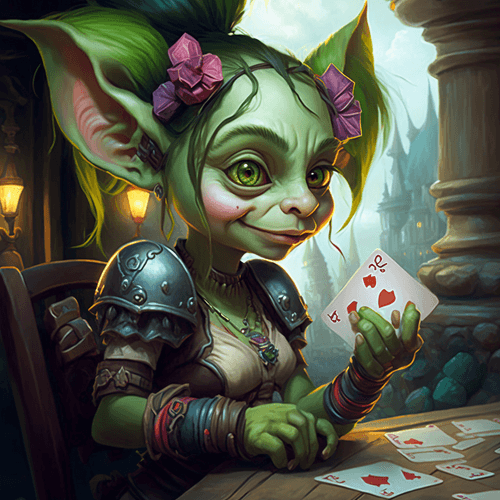 Goblin #0009 Poker Champ
