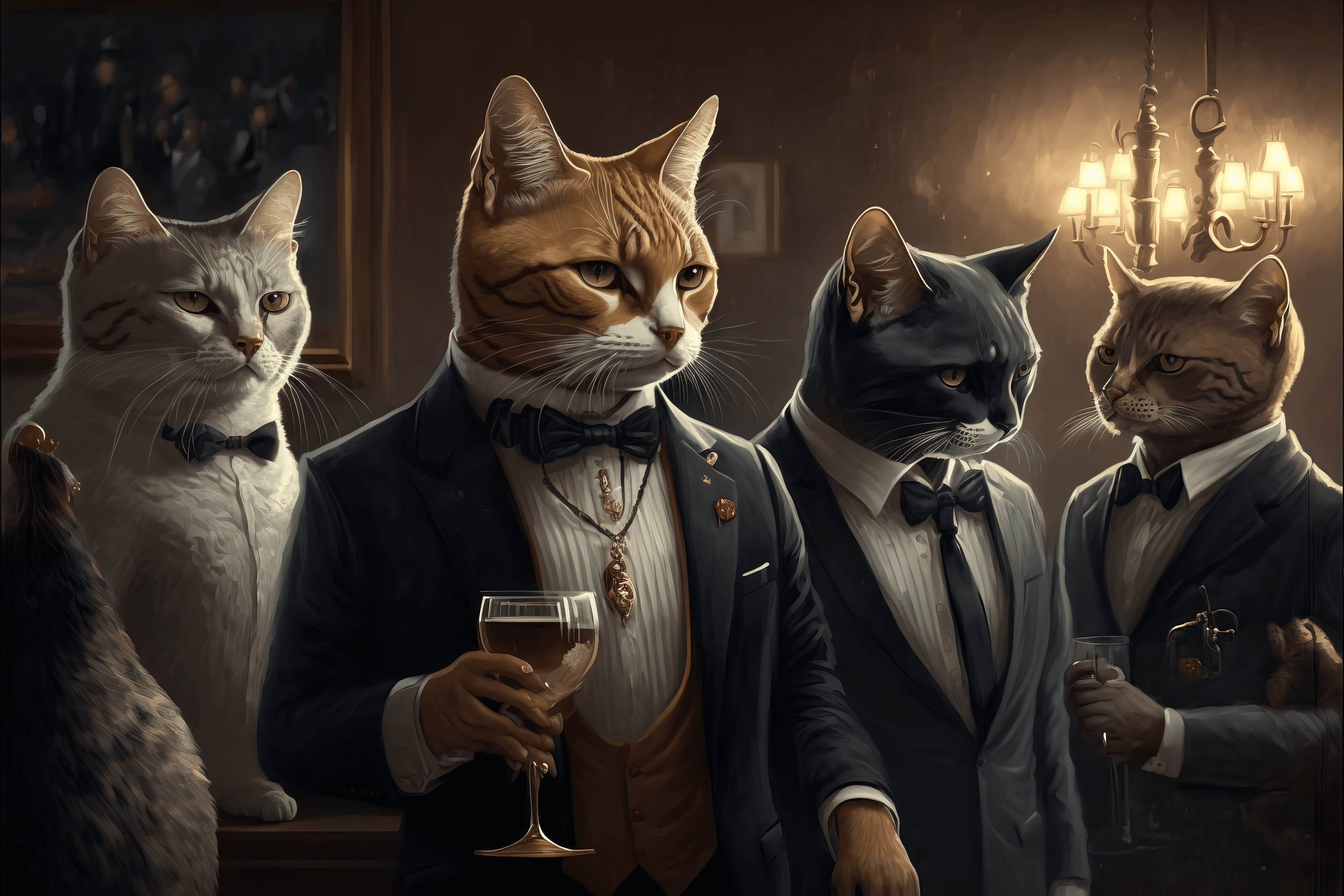 The Elite Crypto and NFT Business Club for Cats Where Success and Luxury Meet #1/87