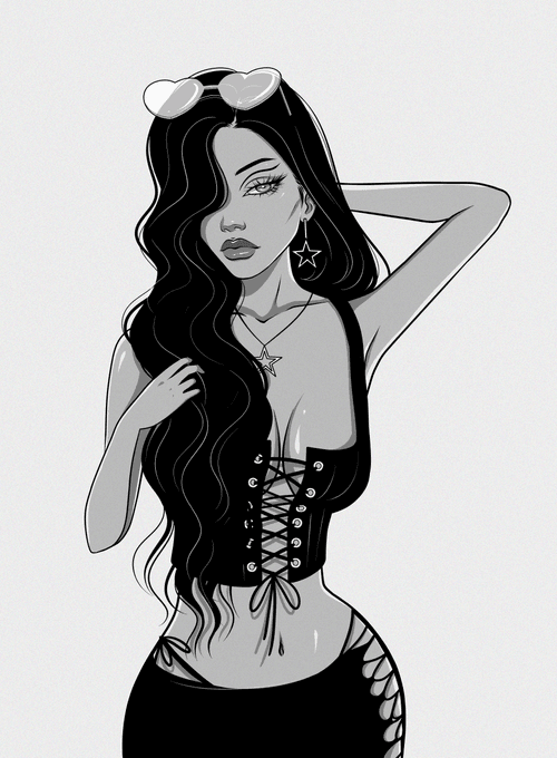 Achromatic Babe #7