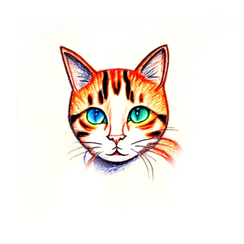 Digital Cat Portrait