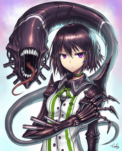 The girl who controls the monster.