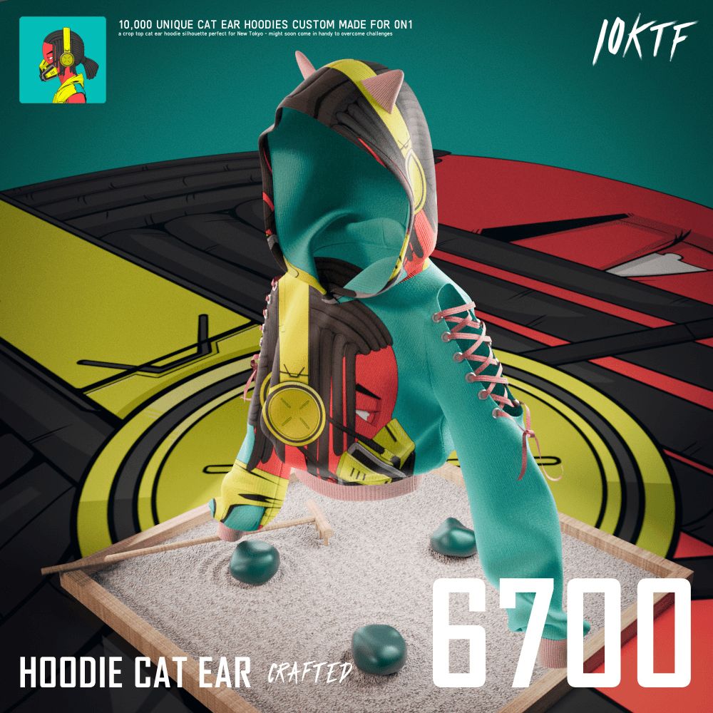0N1 Cat Ear Hoodie #6700