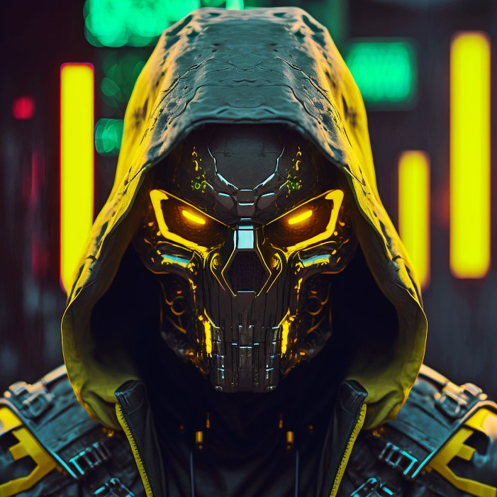 Digital Neon Skelaz #73