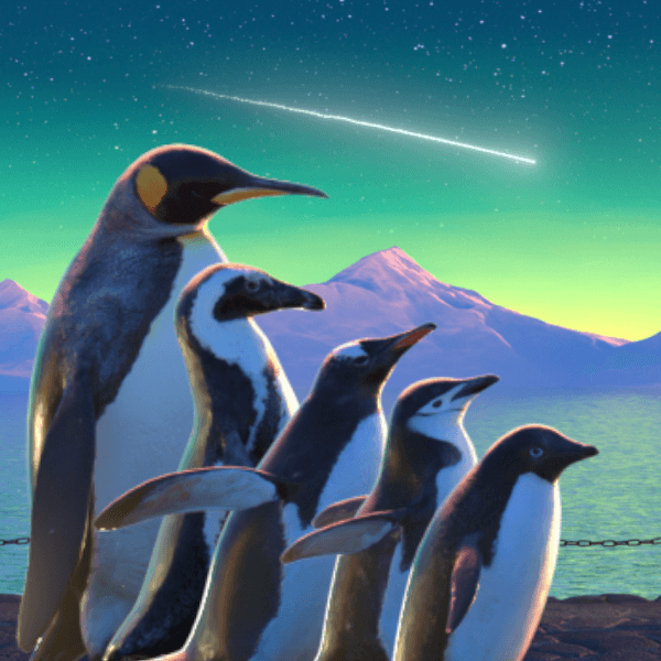 Five Penguins by Gavin Shapiro