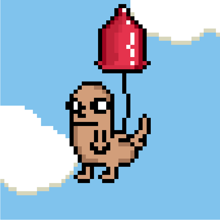 Dickbutt Balloon by loosetooth