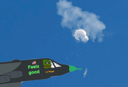 Pepe spy balloon fighter 