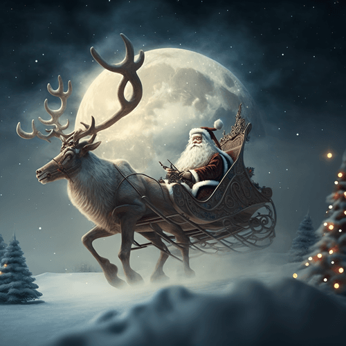 Santa On His Way 10 (OS)