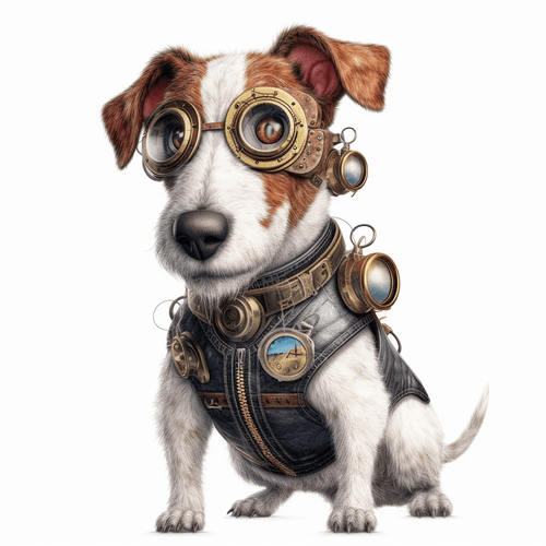 Steampunk Jack Russel Terrier 1