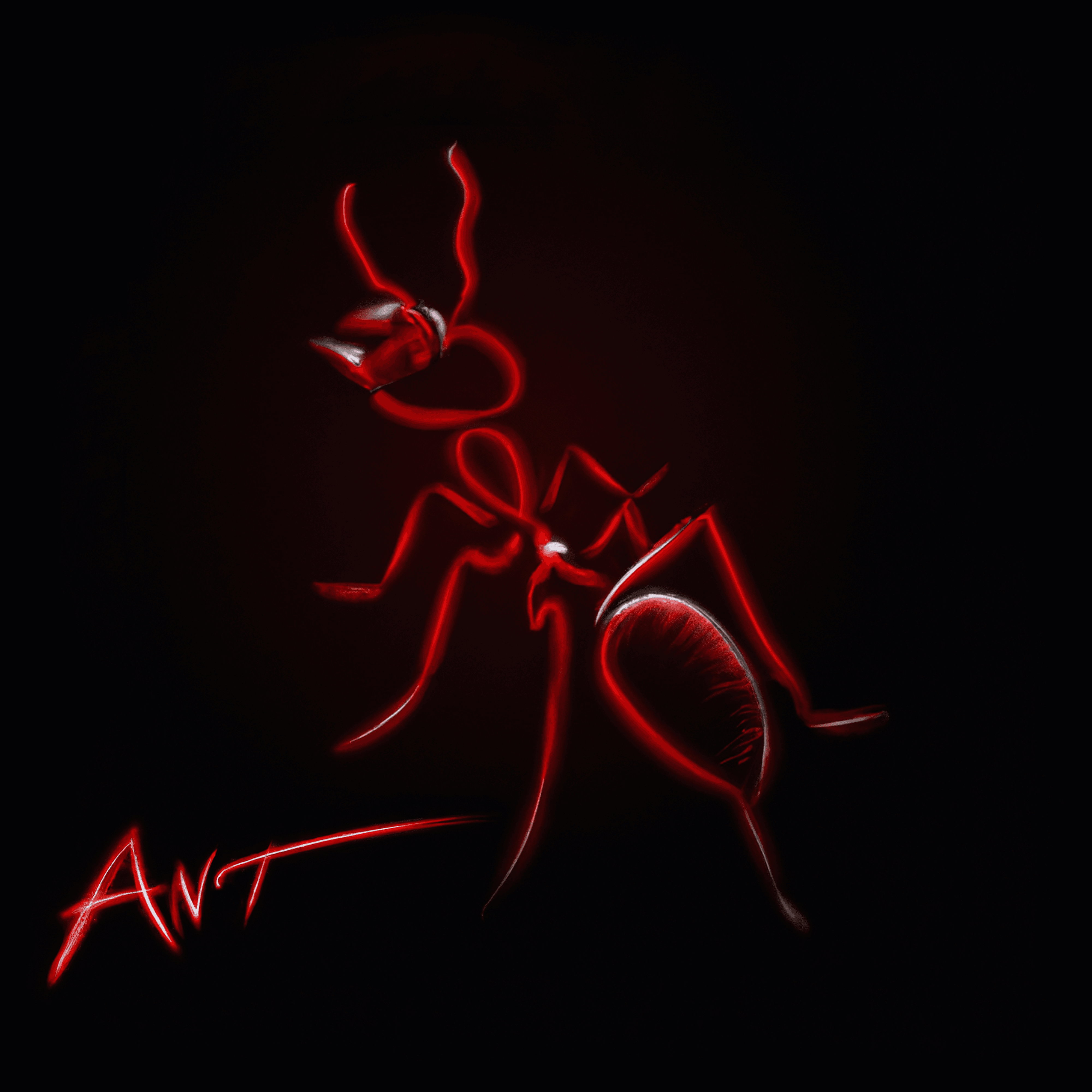The Neon Ant. Red.