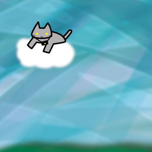 くもの　うえから