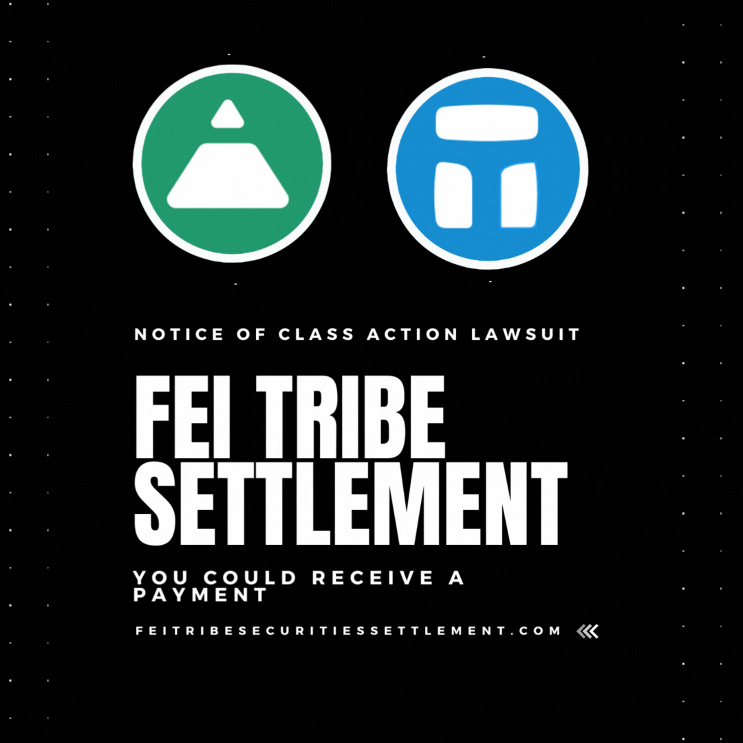 Legal Notice - FEI TRIBE Securities Settlement collection image