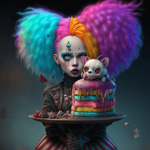 Gothic Clown Doll 2