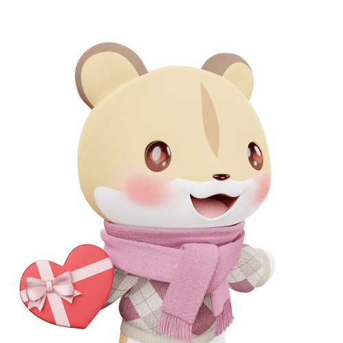 3D LEELEE-Love-Golden hamster-#20720