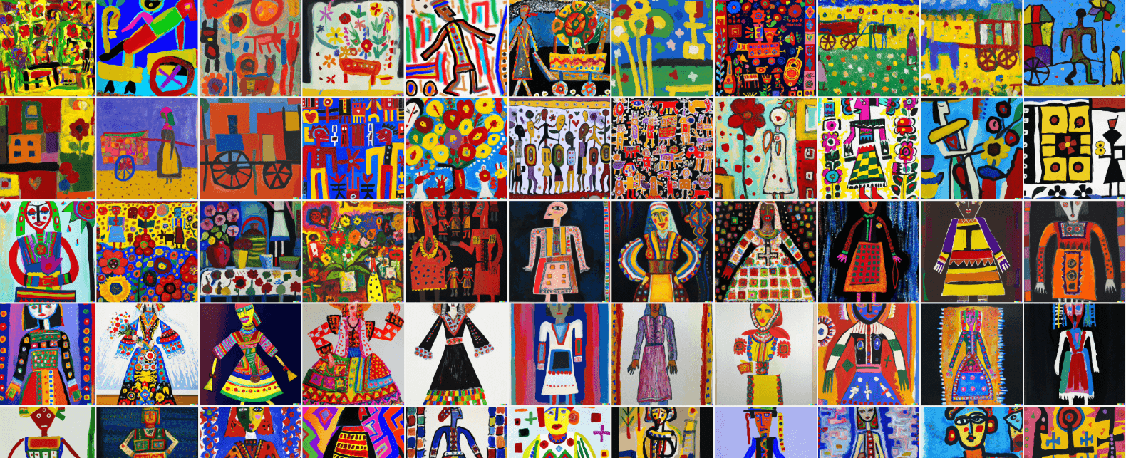 Romanian Folk Abstract
