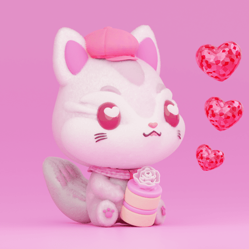TMAcake #00103  Squirrel White Day Special Edition