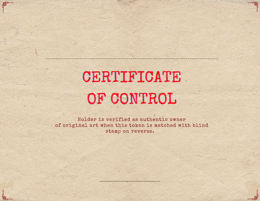 Certificate Of Control