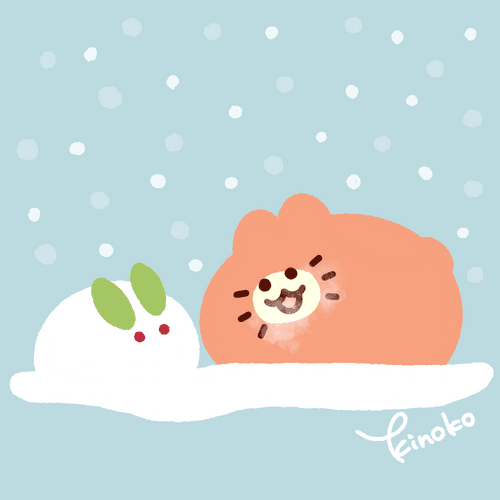 Mikan Neko #62 snow rabbit