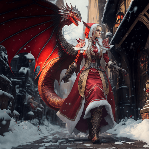 Comet Christmas Dragon