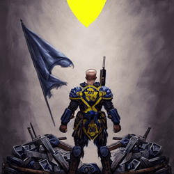 AI AntiWar Collection. Ukrainian Soldiers Super Heroes Fight For Their Freedom collection image