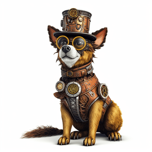 Steampunk Dog 5