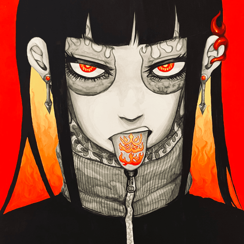 BURN GIRL PFP