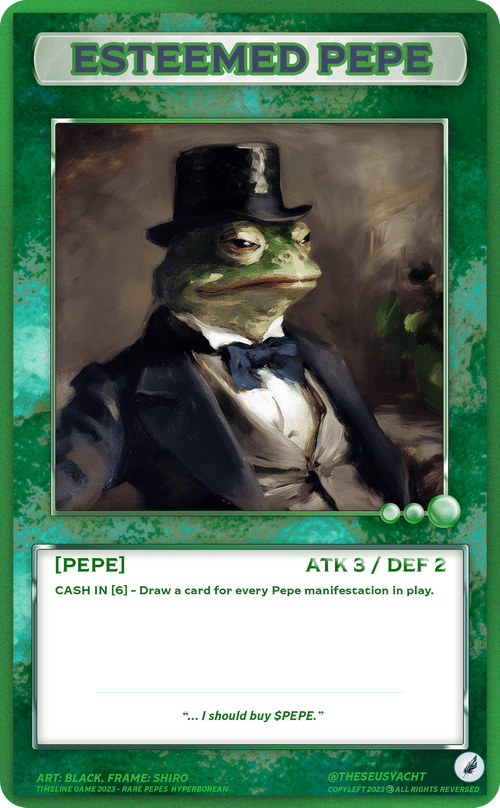 Timeline Game: Rare Pepes #132