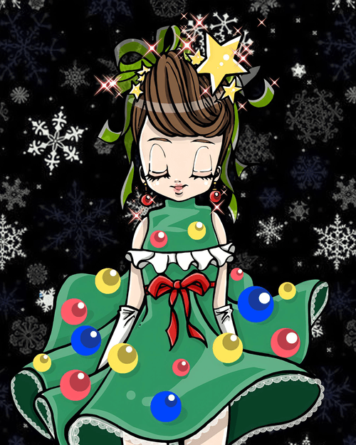 #24  Xmasツリーガール🎄 Xmas Tree Girl🎄