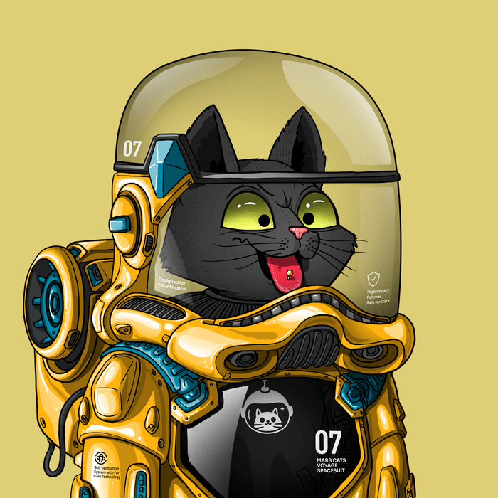 Mars Cat in Spacesuit #676