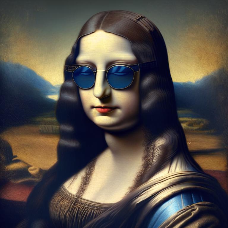 Mona Lisa With Glasses Untitled Collection 219115761 Opensea