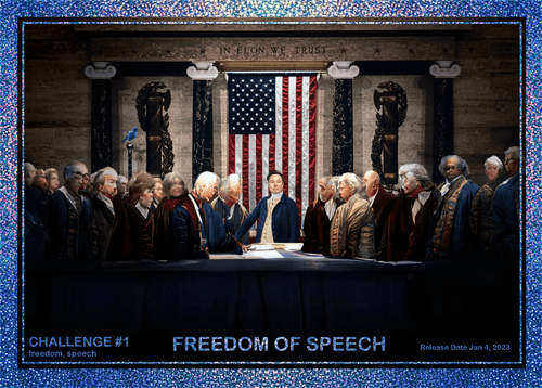 Freedom of Speech (blue edition)