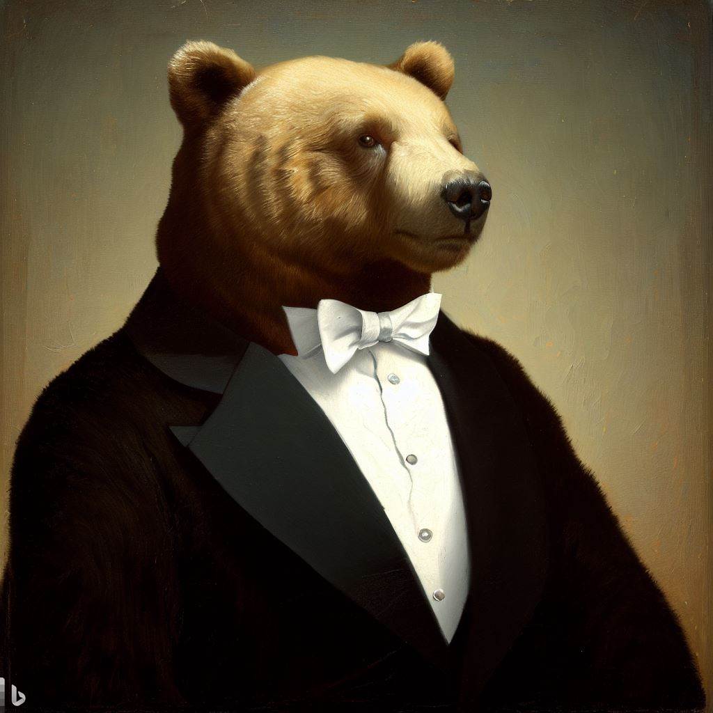 NFT bear in a tuxedo - animal (NFT-icebear) | OpenSea