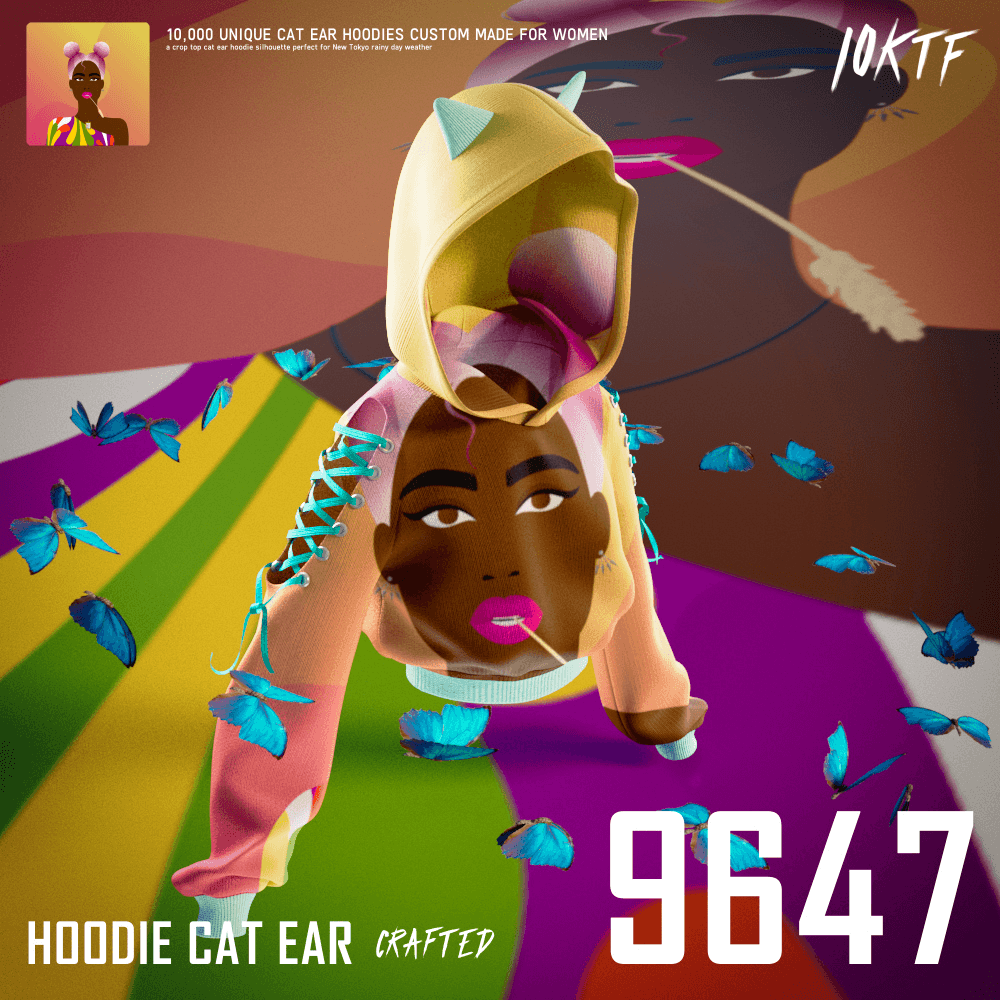 World of Cat Ear Hoodie #9647