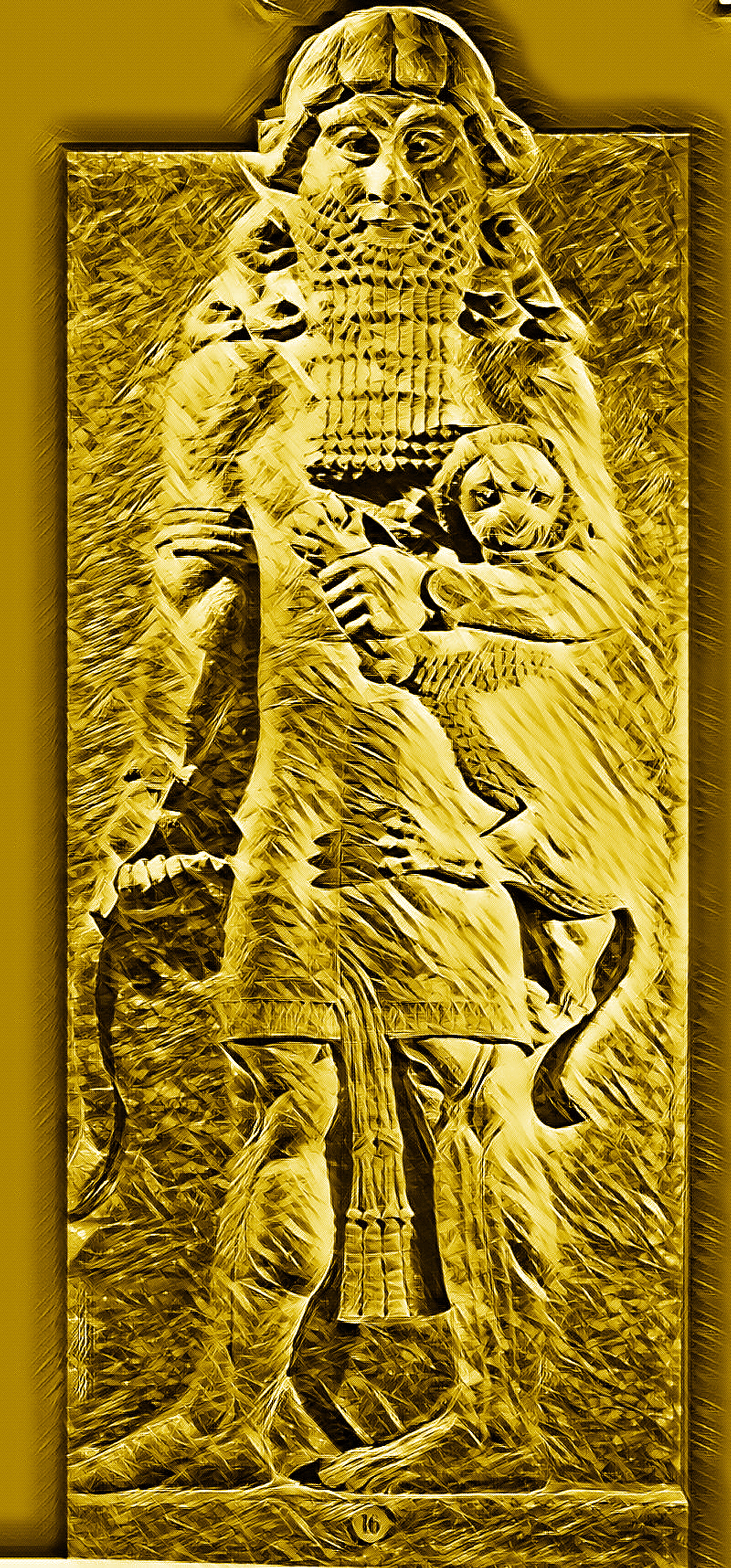 Crypto Gods Gold Series 1 An Sumerian God Rare 1/1 NFT Art Token by the Crypto Gods
