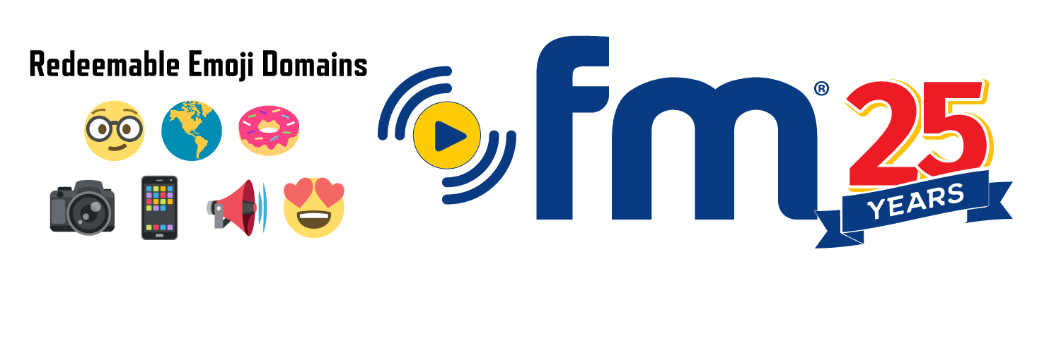 dotFM .FM Redeemable Emoji Domains