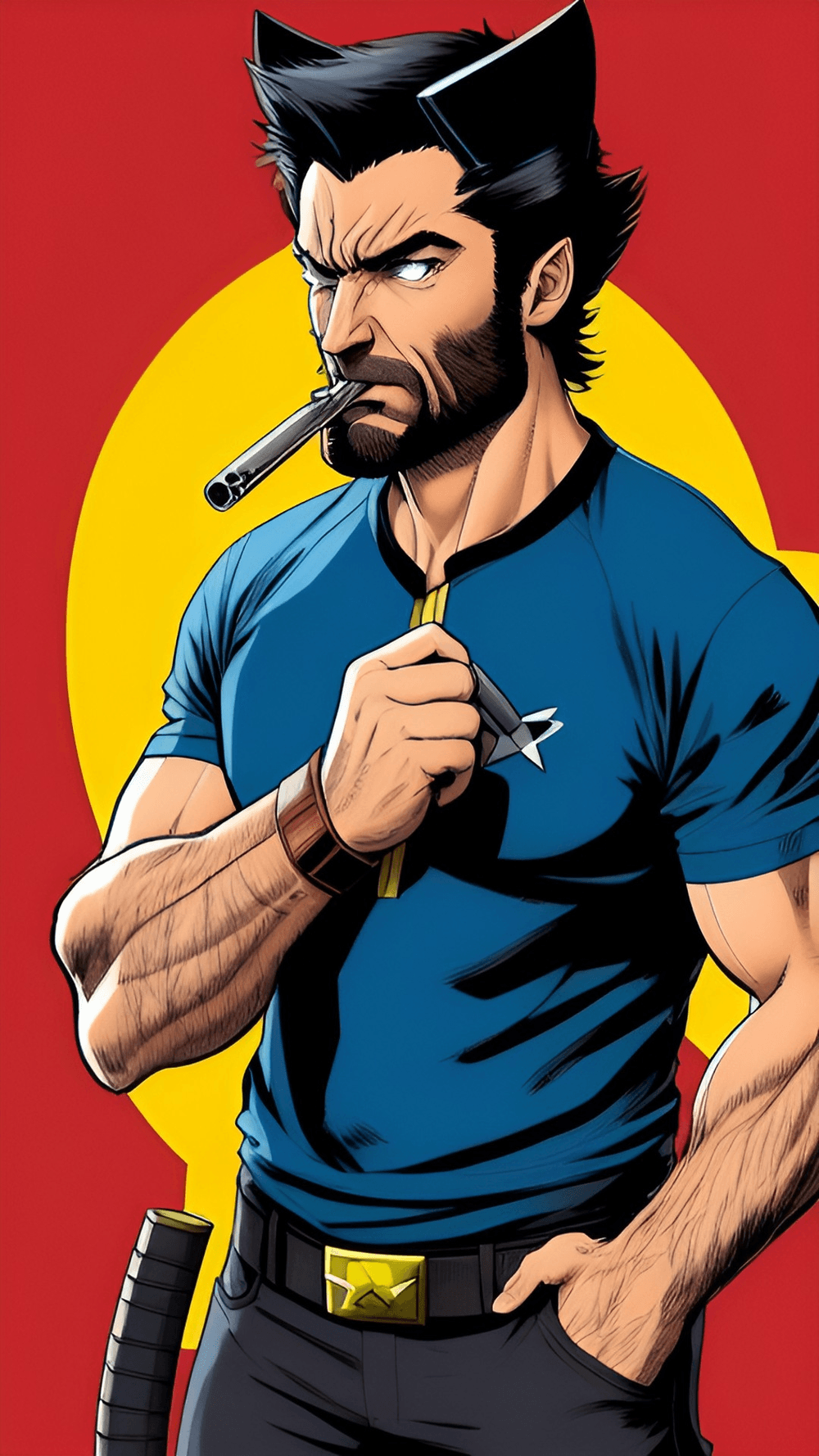 Wolverine Smoking a Fat Marijuana Blunt NWO (NEW WEED ORDER) OpenSea