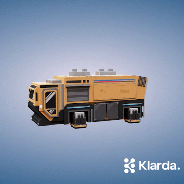Futuristic food truck