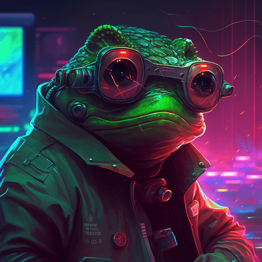 Cyberpunk Pepe Frog #89 - PFP Cyberpunk Pepe Frog | OpenSea