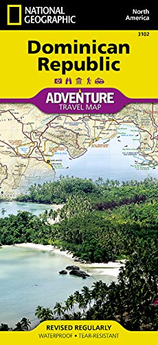 ( x288w ) FREE Dominican Republic (National Geographic Adventure Map, 3102) by  National Geograph 52