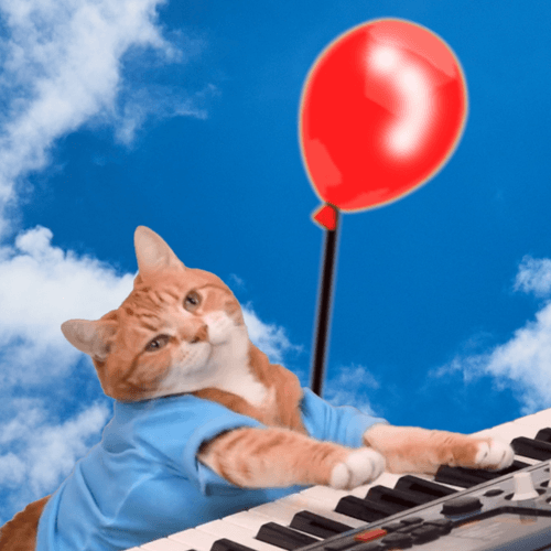 Keyboard Cat Balloon