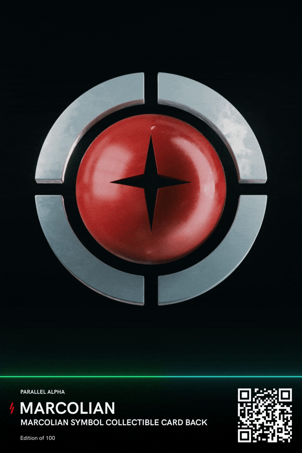 Marcolian Symbol Collectible Card Back, 10633