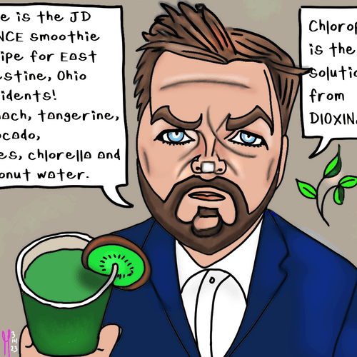 JD Vance Political Cartoon Nft - PoliticalCartoon Collection | OpenSea