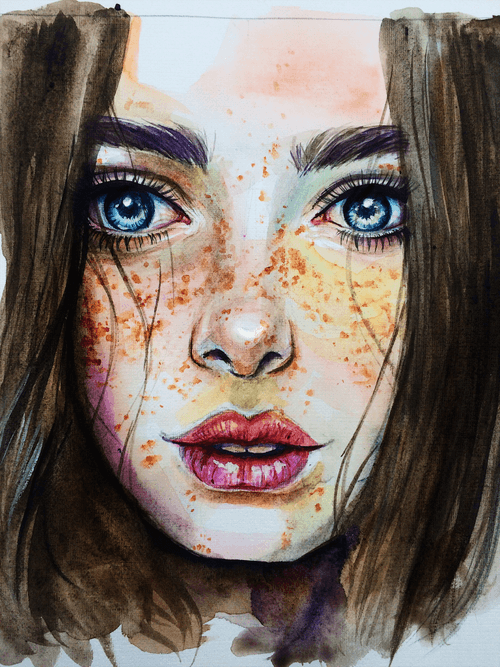 Watercolour portrait