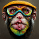 colorful monkeys.