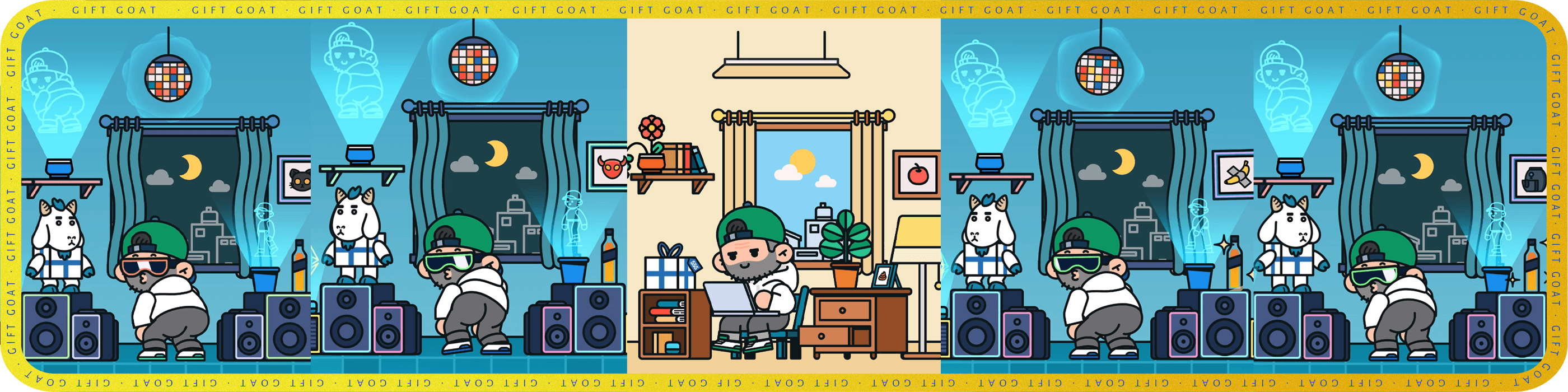 VeeFriends Gift Goat x DeeKay: Work Hard Play Hard